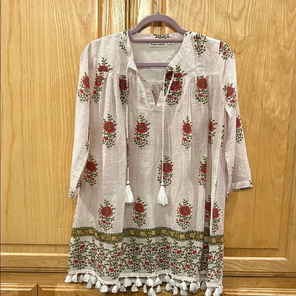 Roller Rabbit Floral Cover Up Tunic - Picture 2 of 9